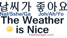 The Weather is Nice - Fresh Korean